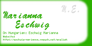 marianna eschwig business card